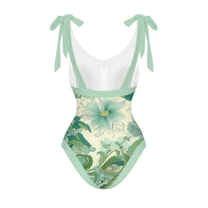Casual Printed One Piece Swimsuit And Cover Up 2306103038