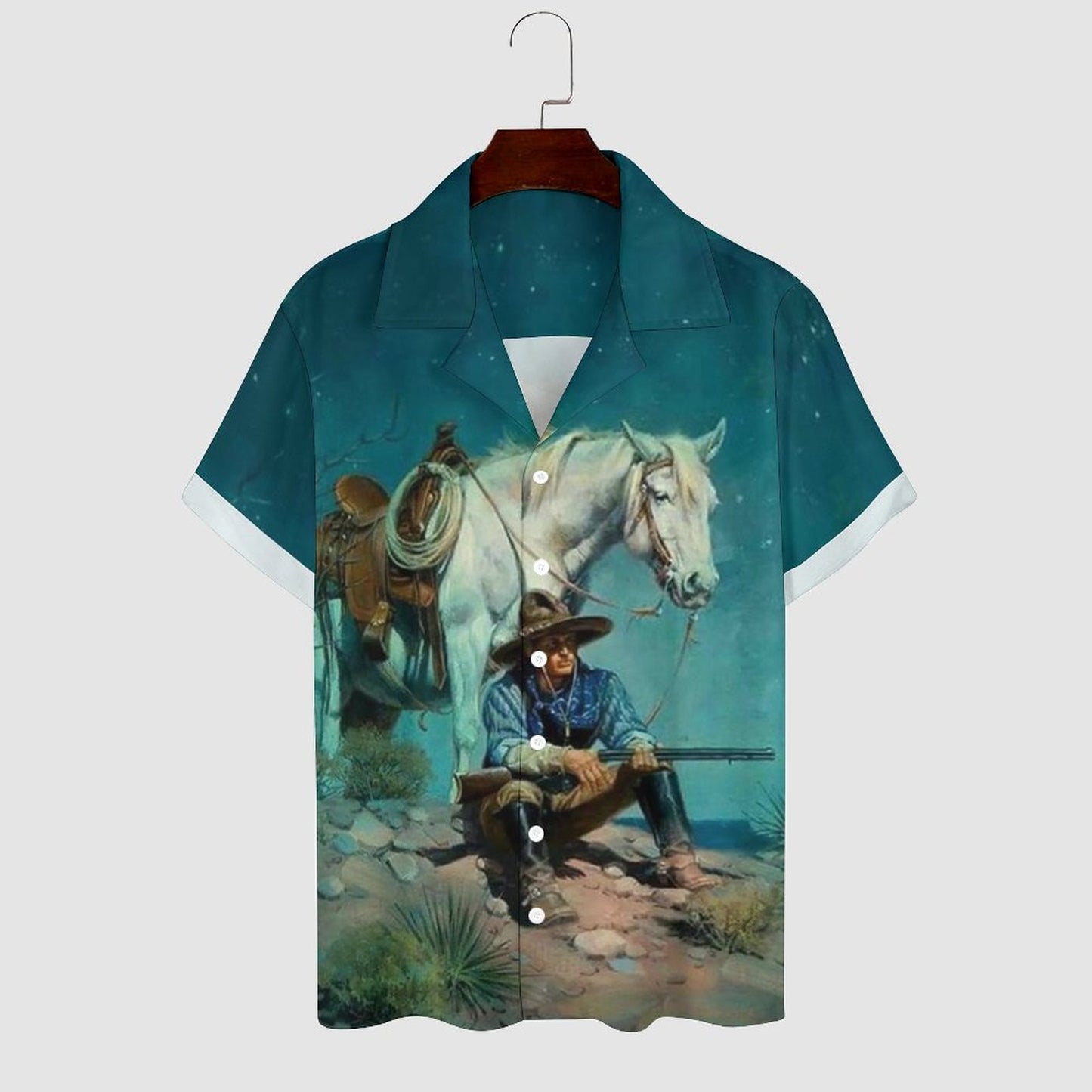 Men's Hawaiian Casual Short Sleeve Shirt 2305101803
