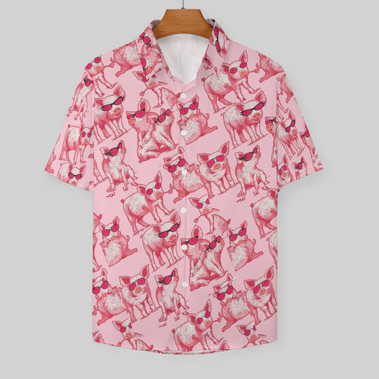 Men's Hawaiian Print Resort Shirt 2305102301