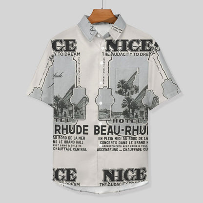 Men's Letter Vacation Hawaiian Shirt 2306104929