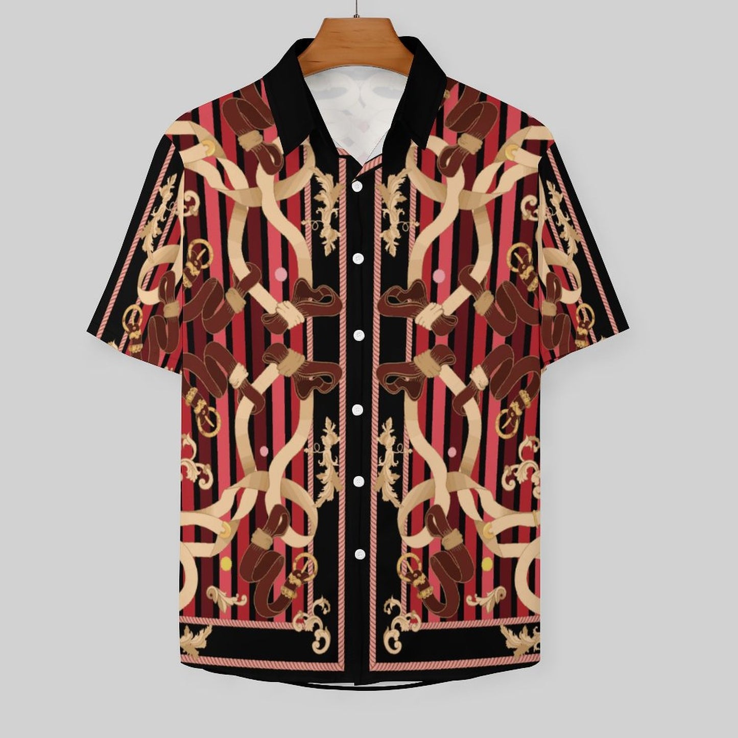 Men's Fashion Casual Printed Short Sleeve Shirts 2306101112