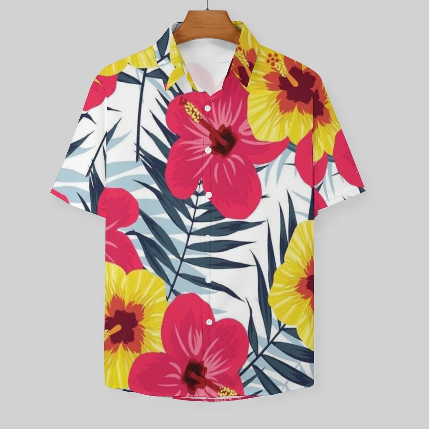 Men's Hawaiian Print Resort Shirt 2305101544