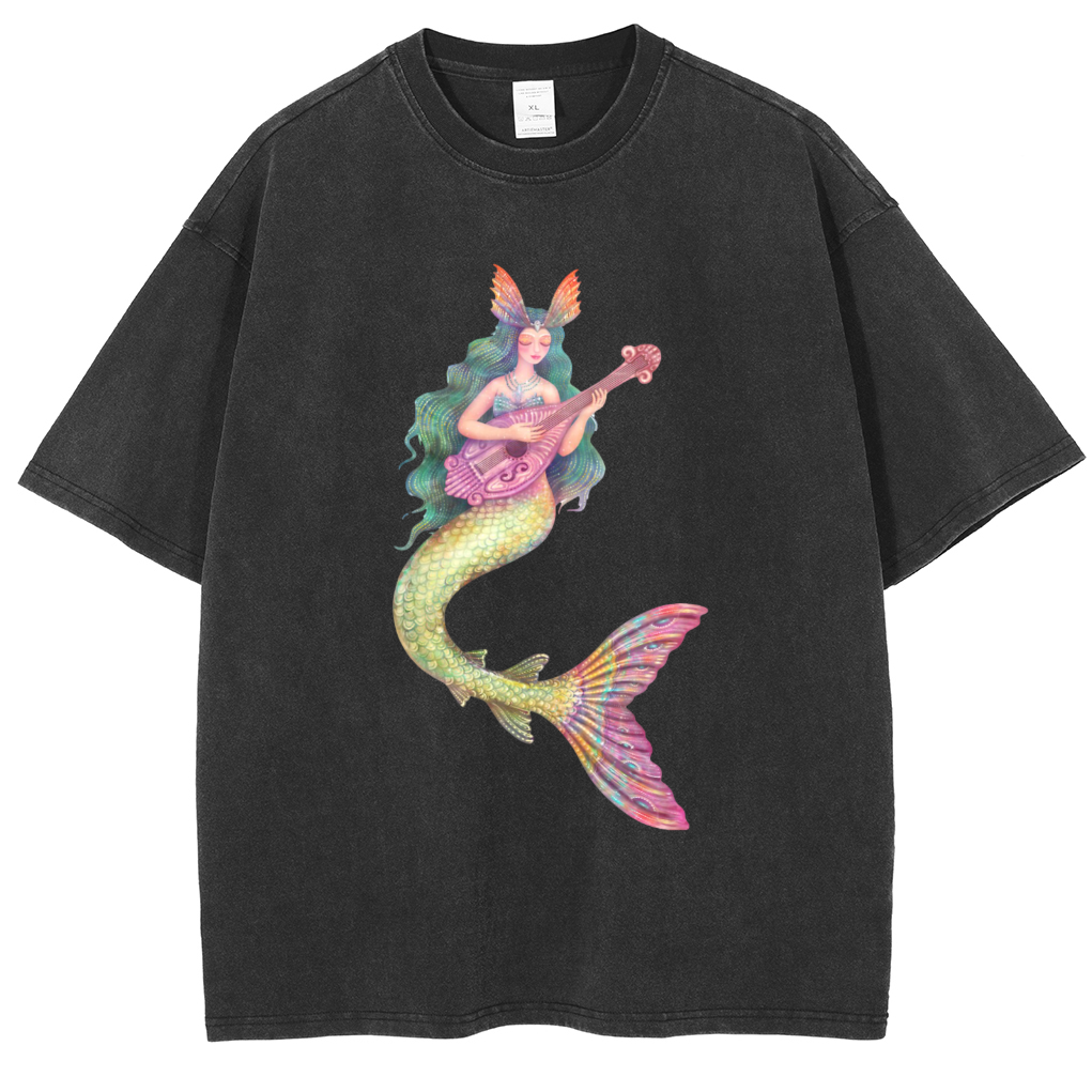 Mens Cotton Wash Solid T-Shirts Oversized Unisex Short Sleeve Streetwear Rap Hip Hop Basic Tee Tops