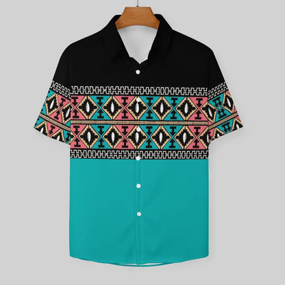 Men's Fashion Casual Printed Short Sleeve Shirts 2306101555