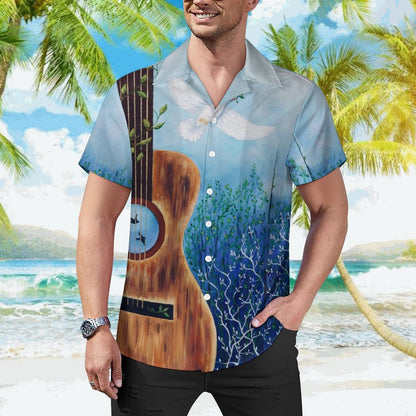 Men's Hawaiian Print Casual Shirt 2304106745
