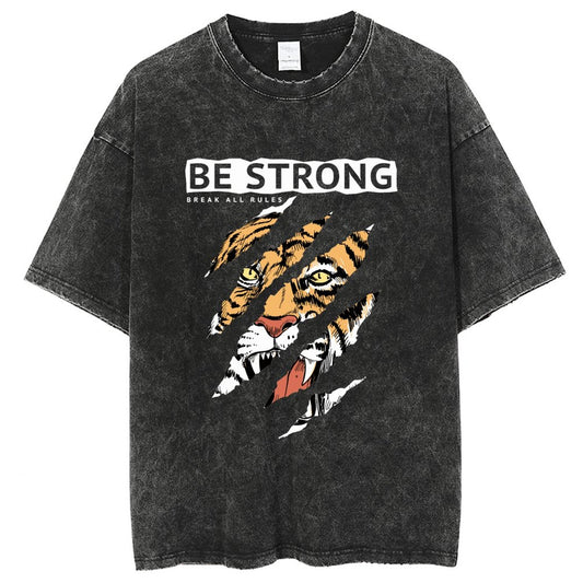 Unisex Vintage Solid Wash T-Shirts 2305102631