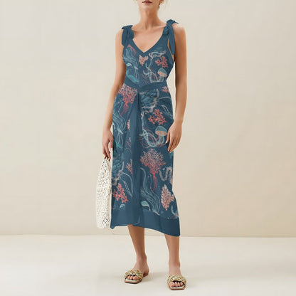 Casual Printed One Piece Swimsuit And Cover Up 2305104934