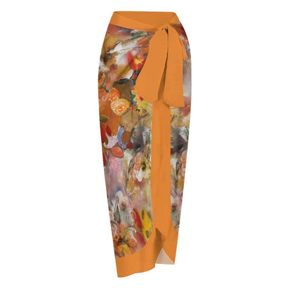 Casual Printed One-Piece Swimsuit And Cover Up 2305102697