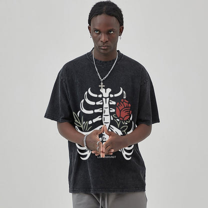Unisex Vintage Solid Wash T-Shirts 2305101605