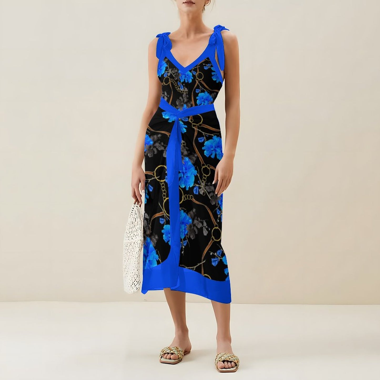 Casual Printed One-Piece Swimsuit And Cover Up 2305102693