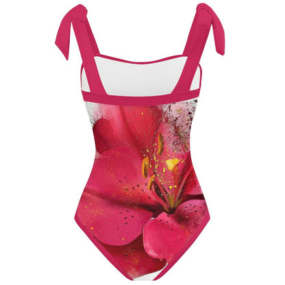 Fashion Printed One Piece Swimsuit And Cover Up 2306103191