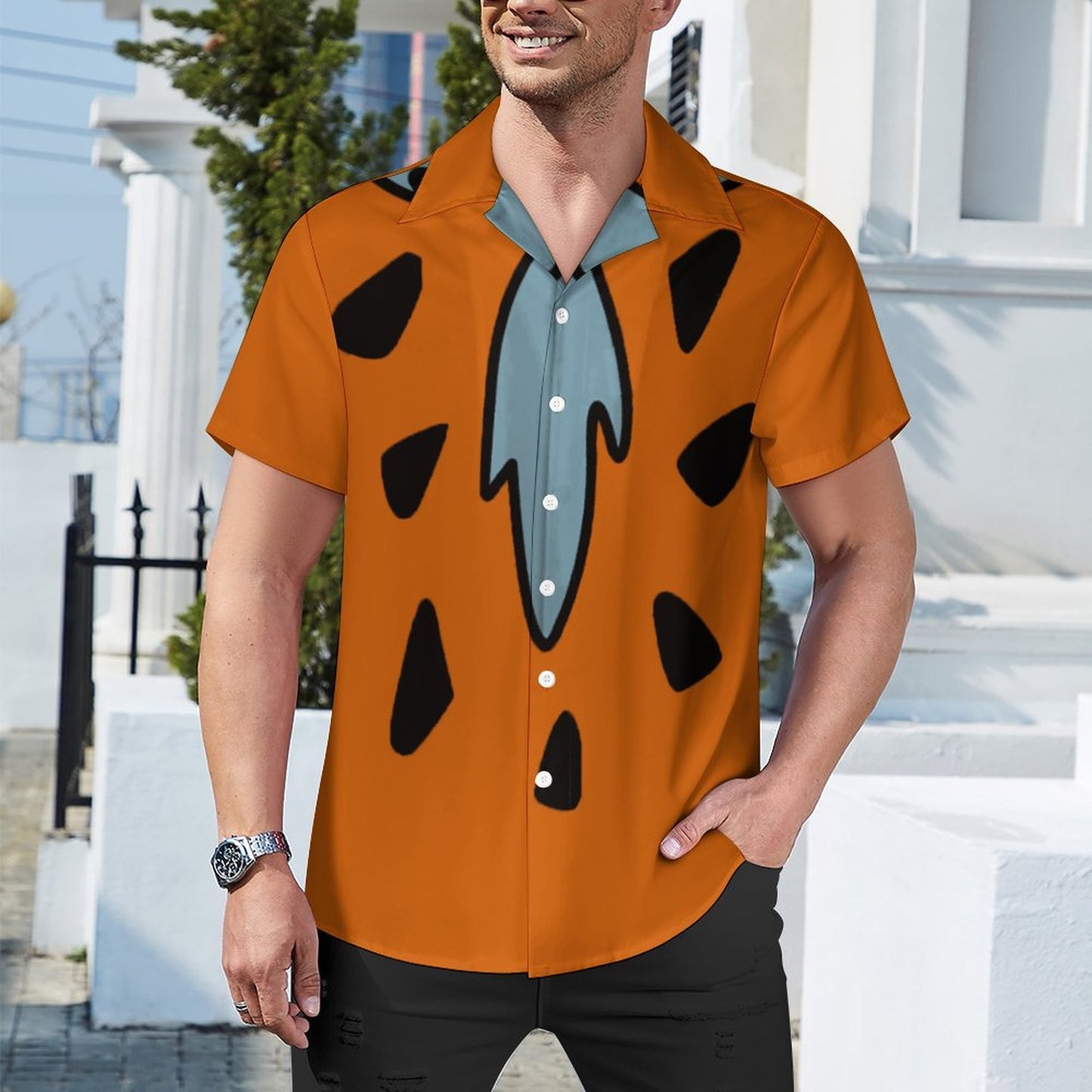 Men's Hawaiian Print Casual Shirt 2304102942