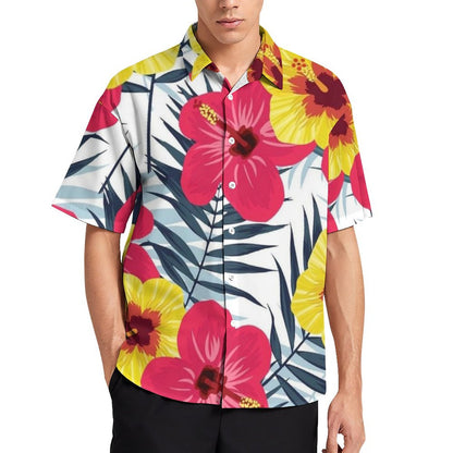 Men's Hawaiian Print Resort Shirt 2305101544