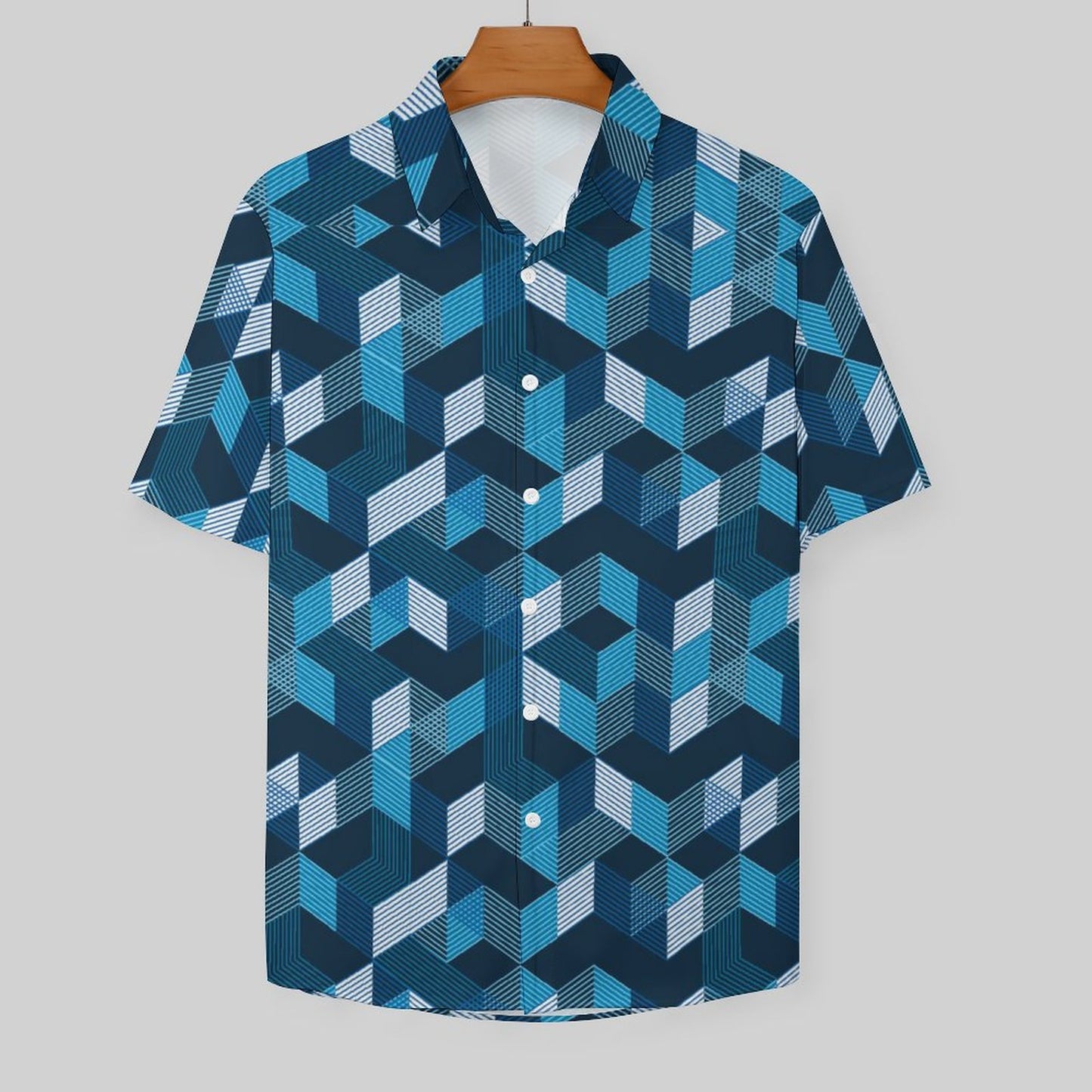 Men's Fashion Casual Printed Short Sleeve Shirts 2305107207