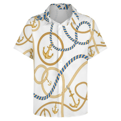 Men's Fashion Casual Printed Short Sleeve Shirts 2306101071