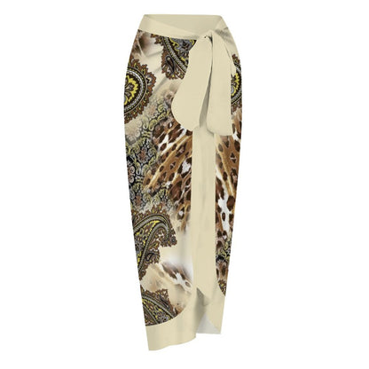 Casual Printed One-Piece Swimsuit And Cover Up 2305102878