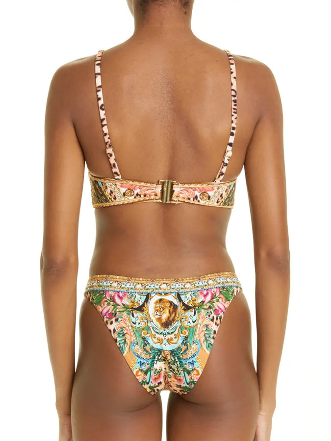 Print Flower Vintage Bikini And Cover up