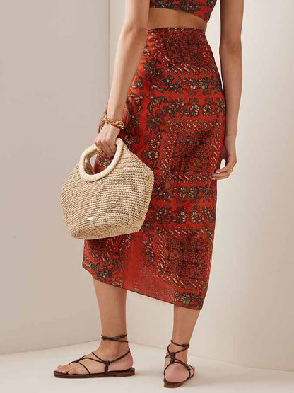 Fashion Print Bikini and Cover Up