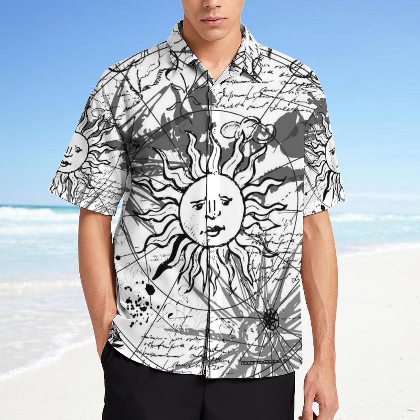 Men's Fashion Casual Printed Short Sleeve Shirts 2306101333