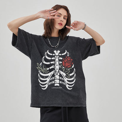 Unisex Vintage Solid Wash T-Shirts 2305101605