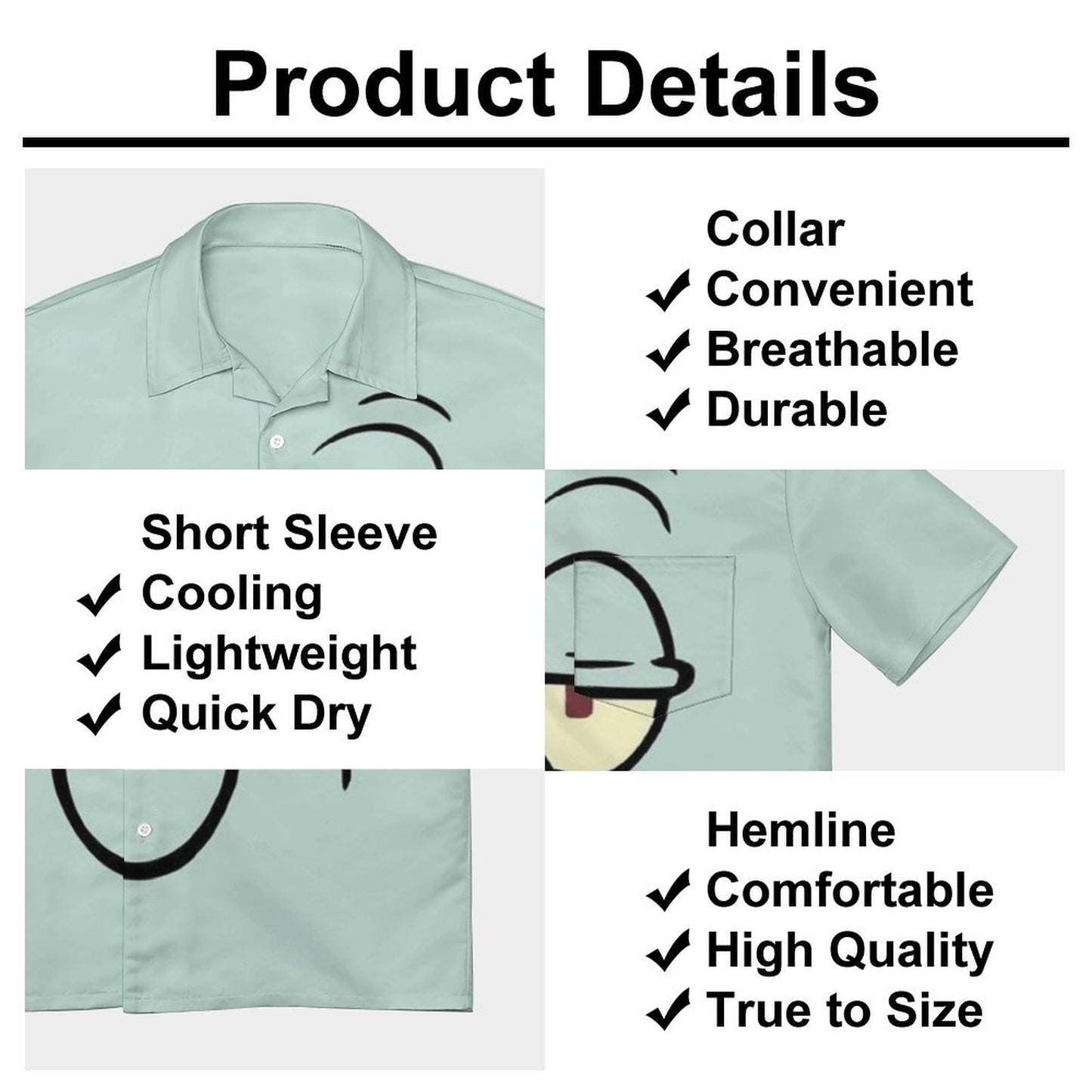 Men's Hawaiian Casual Short Sleeve Shirt 2306105802
