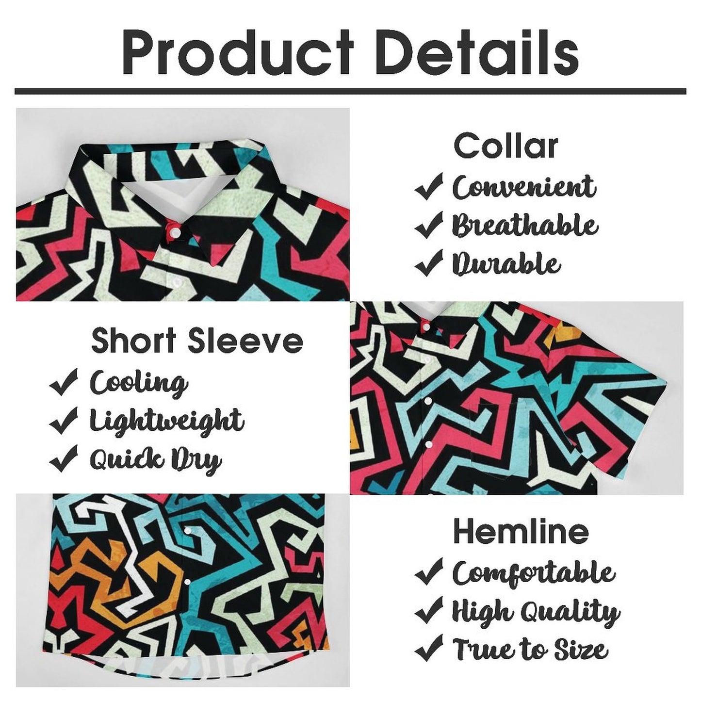 Men's Hawaiian Casual Short Sleeve Shirt 2306105785