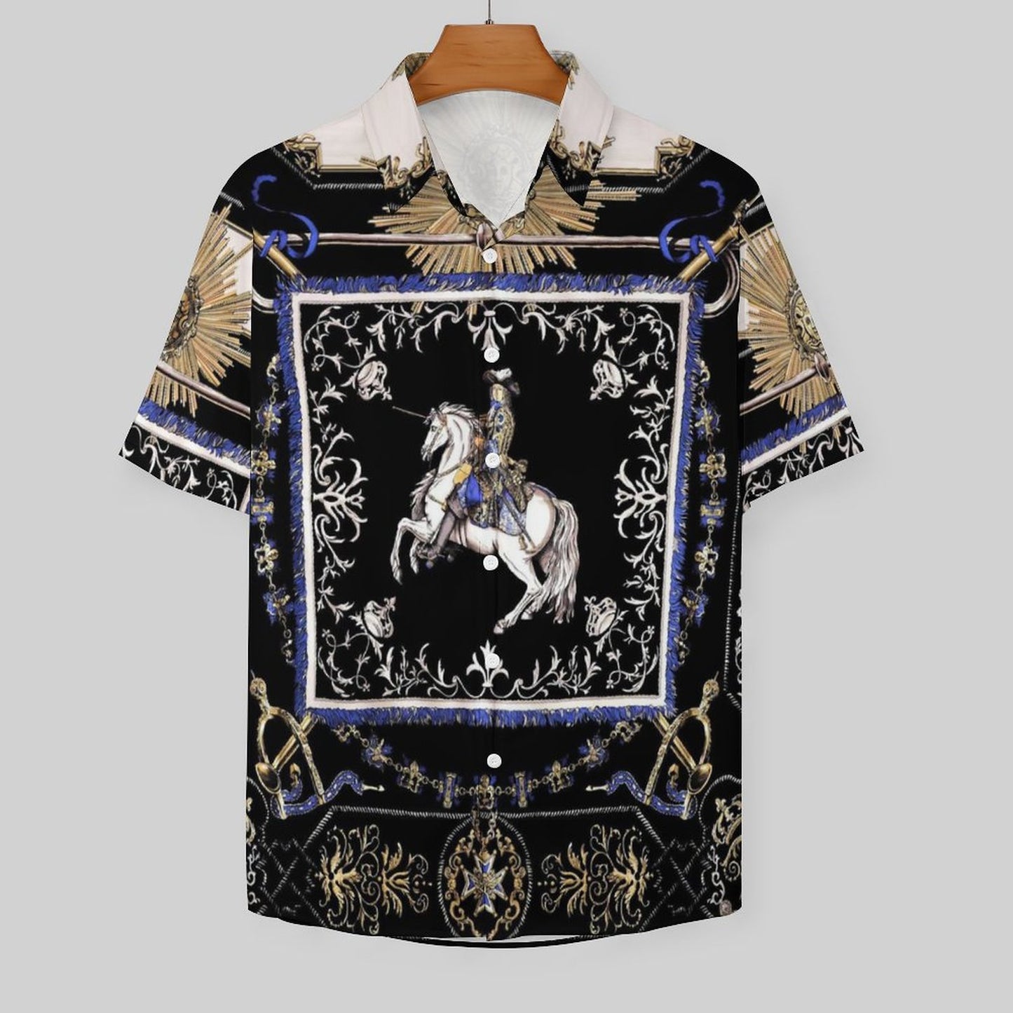 Men's Fashion Casual Printed Short Sleeve Shirts 2306101332