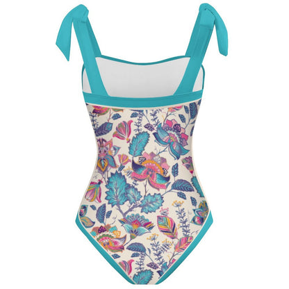 Fashion Printed One Piece Swimsuit And Cover Up 2305104620