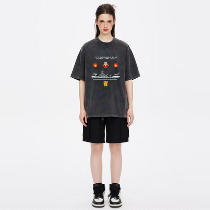 Unisex Vintage Wash Denim T-Shirts
