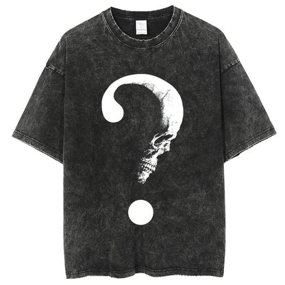 Unisex Vintage Solid Wash T-Shirts 2305104091