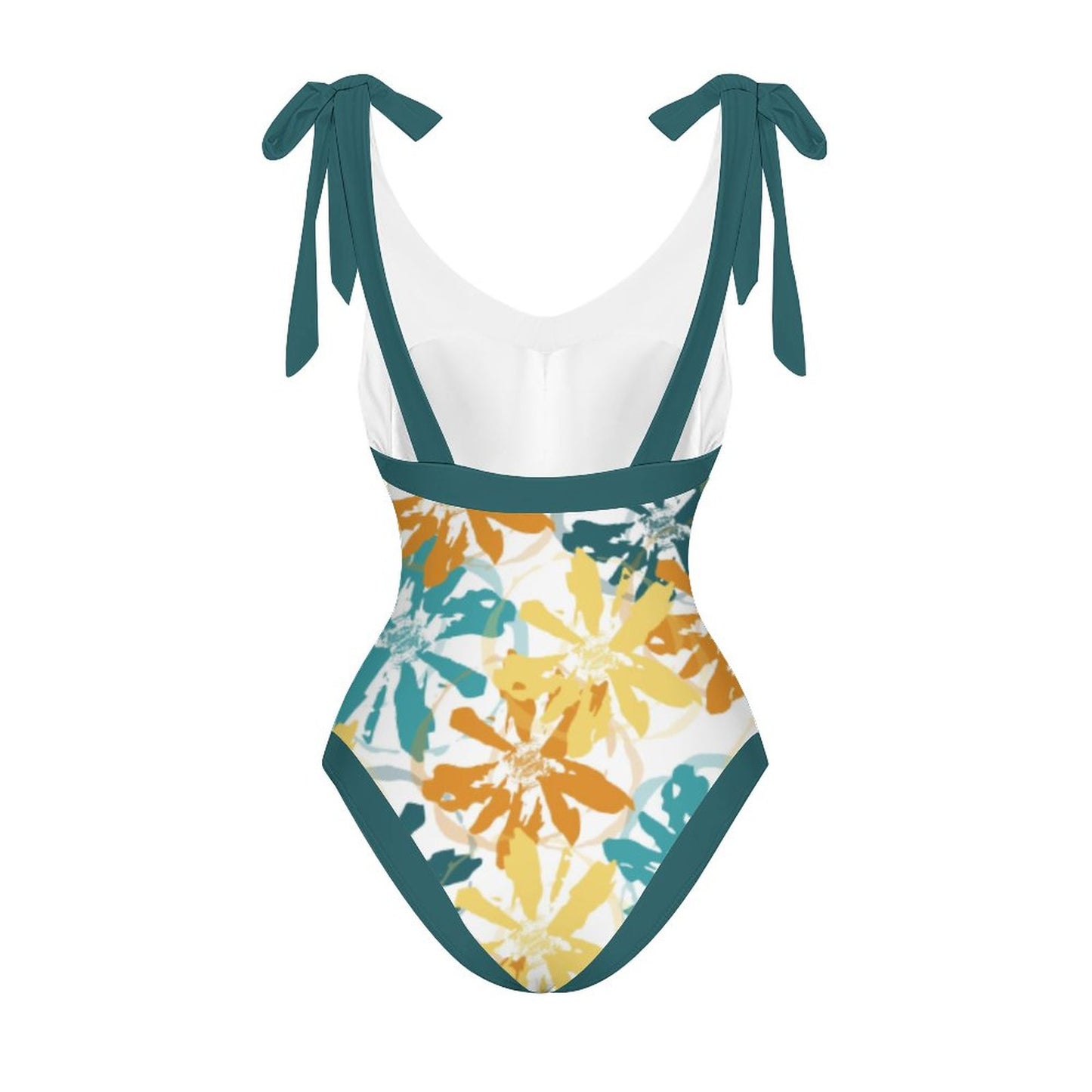 Casual Printed One-Piece Swimsuit And Cover Up 2305104272