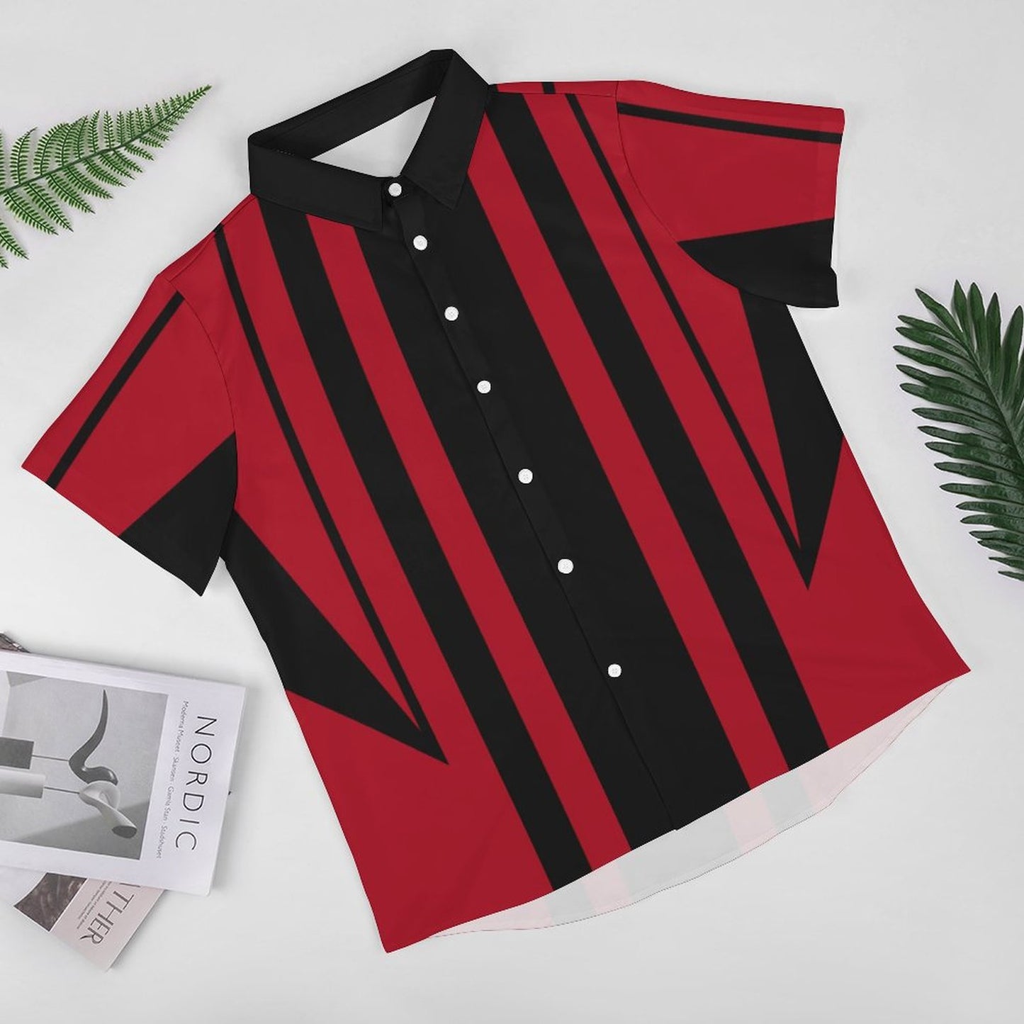 Men's Fashion Casual Printed Short Sleeve Shirts 2306105302