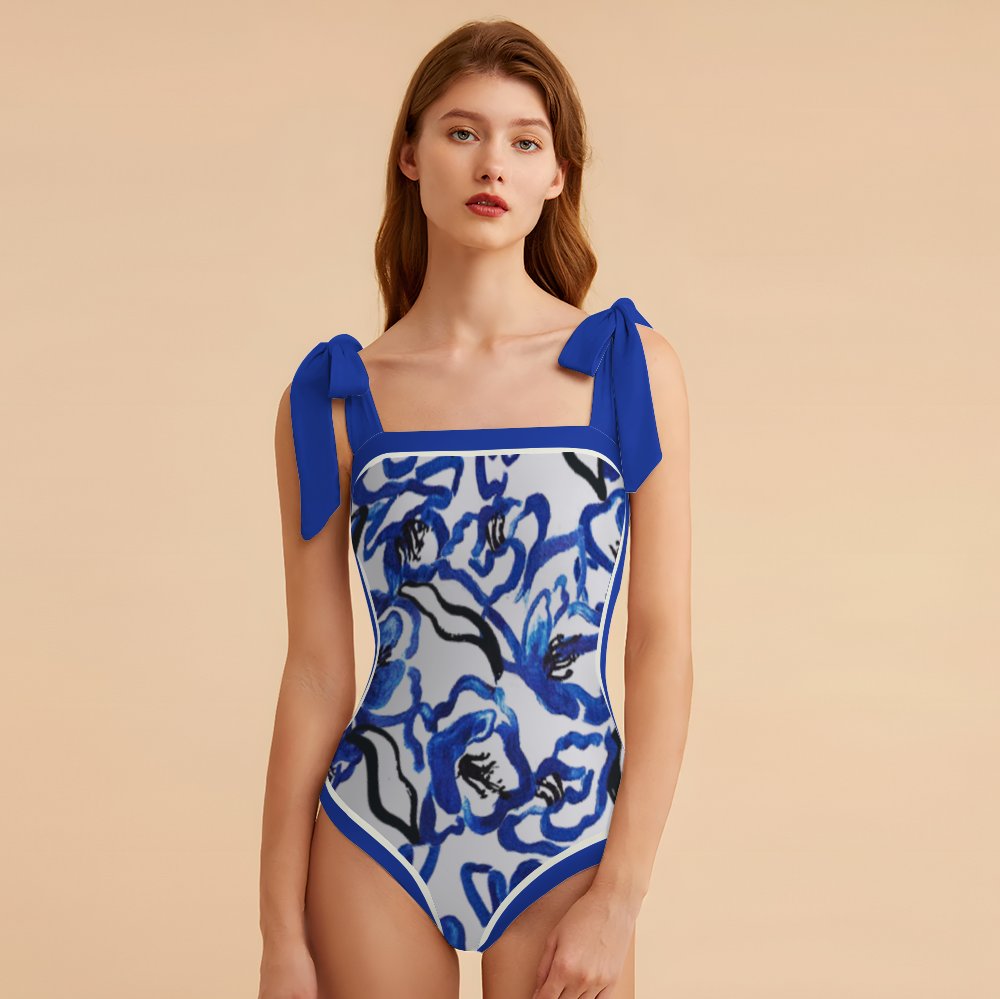 Fashion Printed One Piece Swimsuit And Cover Up 2305105118