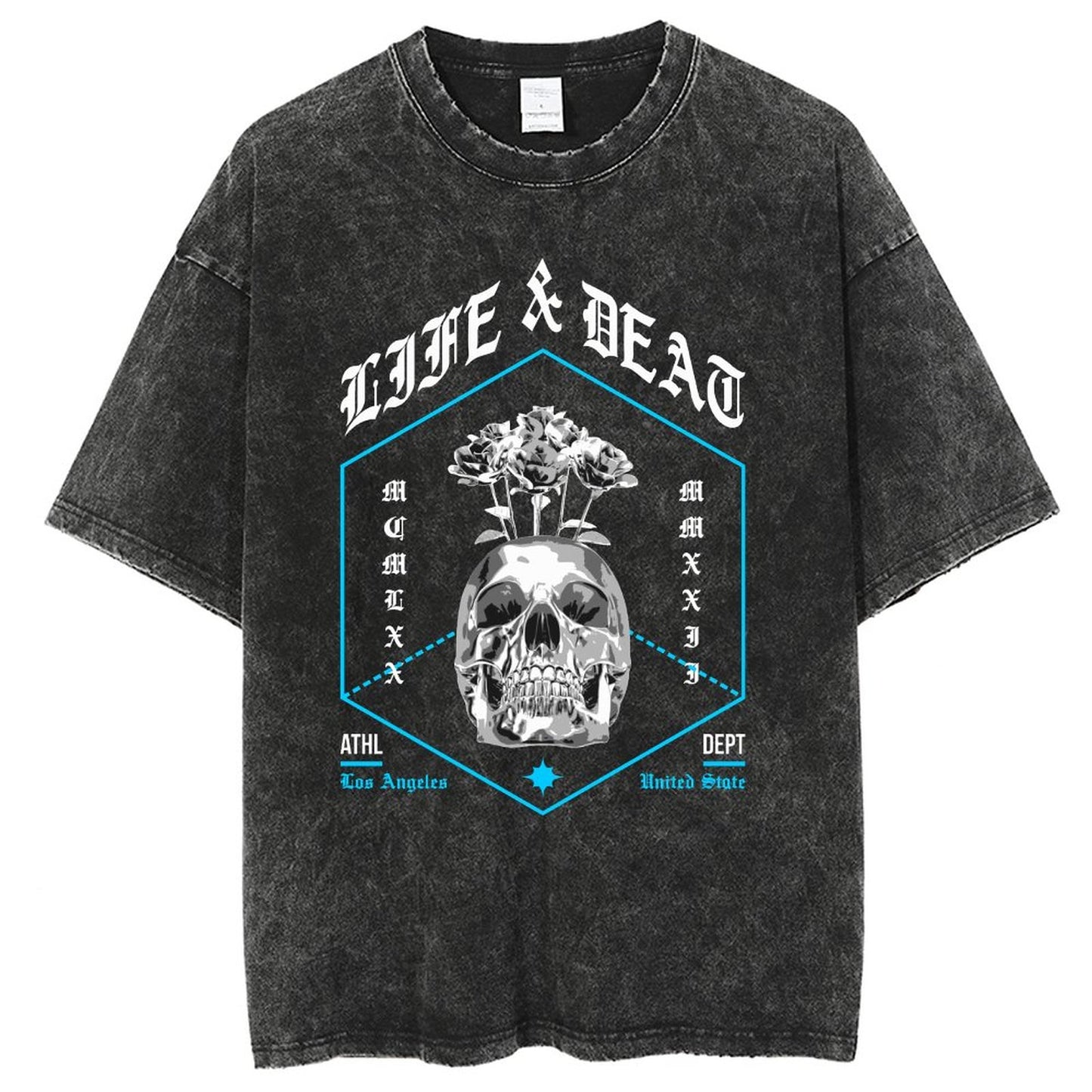 Unisex Vintage Solid Wash T-Shirts 2305102856