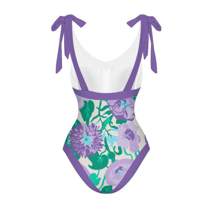 Casual Printed One-Piece Swimsuit And Cover Up 2305102466