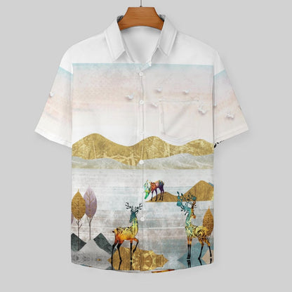 Men's Hawaiian Casual Short Sleeve Shirt 2306105721