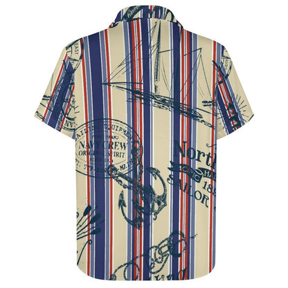 Men's Hawaiian Print Resort Shirt 2305102236