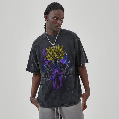 Unisex Vintage Solid Wash T-Shirts 2305102962
