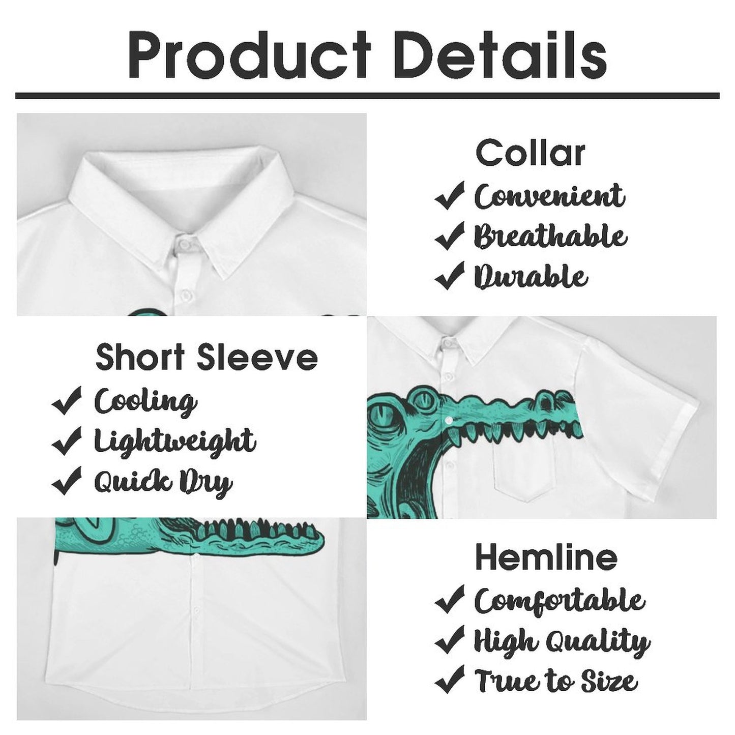 Men's Hawaiian Casual Short Sleeve Shirt 2306103696