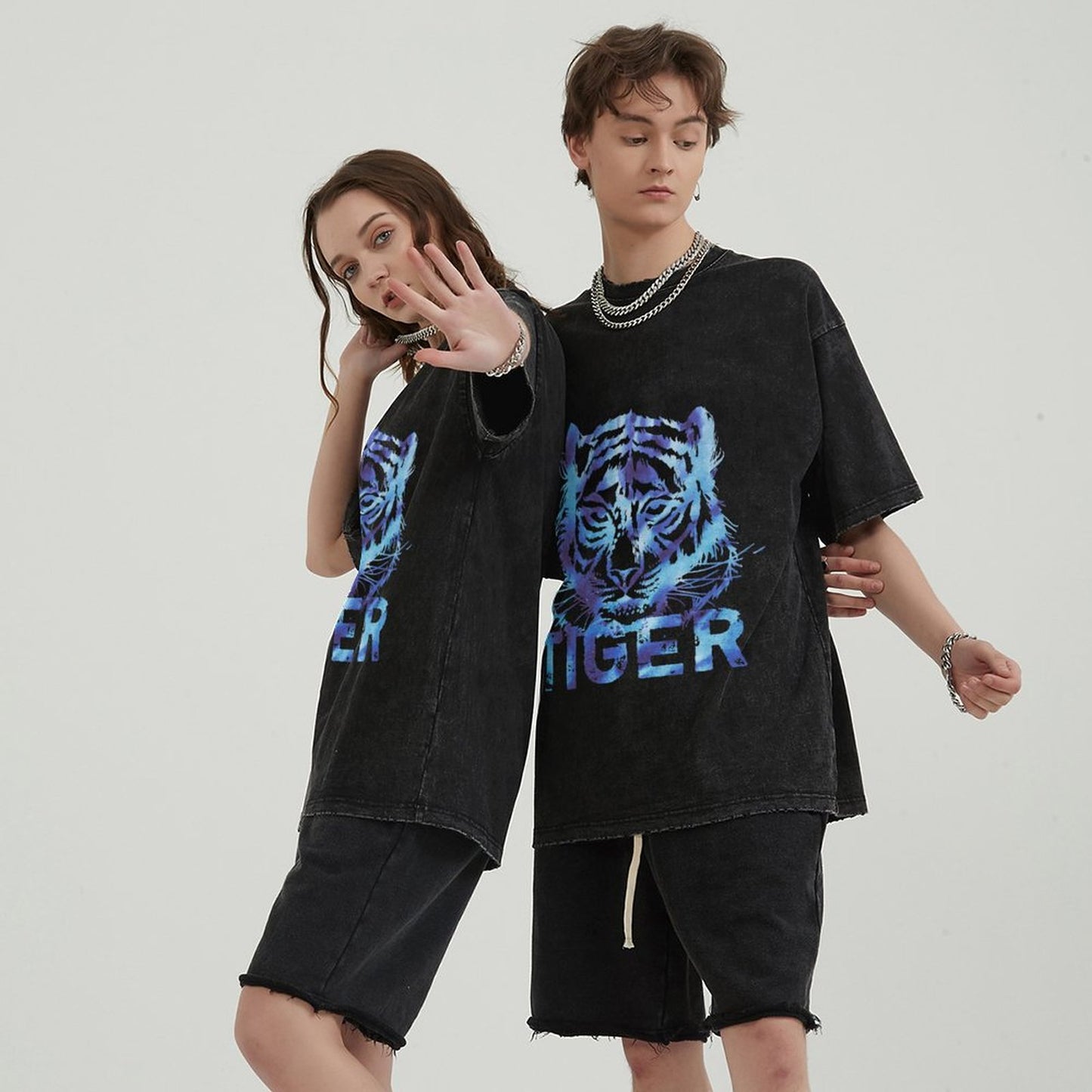 Unisex Vintage Solid Wash T-Shirts 2305101618