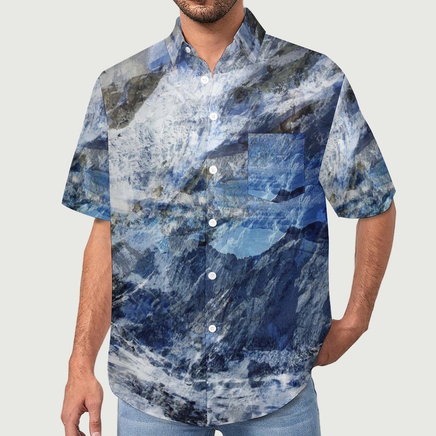Men's Mountain Vacation Hawaiian Shirt 2306104932