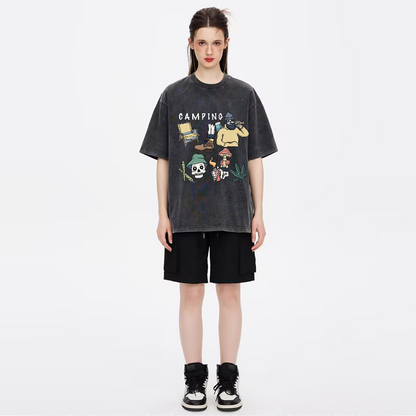 Unisex Vintage Wash Denim T-Shirts