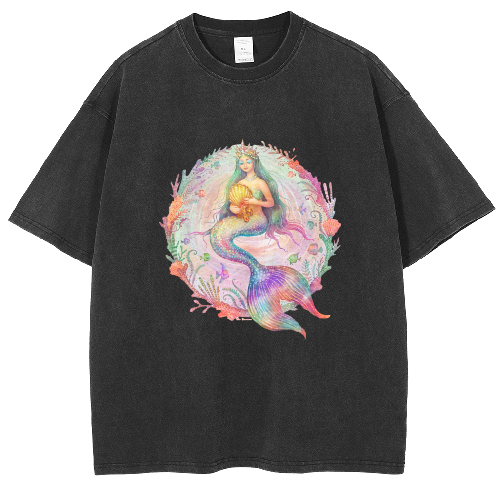 Mens Cotton Wash Solid T-Shirts Oversized Unisex Short Sleeve Streetwear Rap Hip Hop Basic Tee Tops