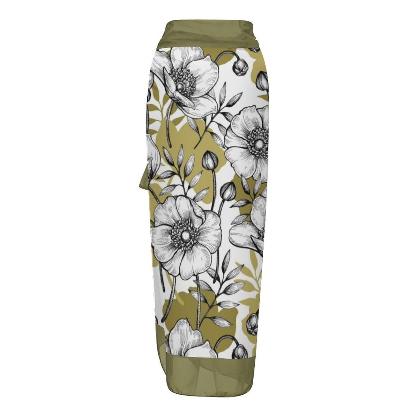 Casual Printed One-Piece Swimsuit And Cover Up 2305102417
