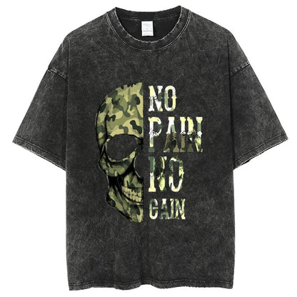 Unisex Vintage Solid Wash T-Shirts 2305104077