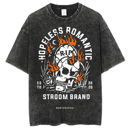 Unisex Vintage Solid Wash T-Shirts 2305101602