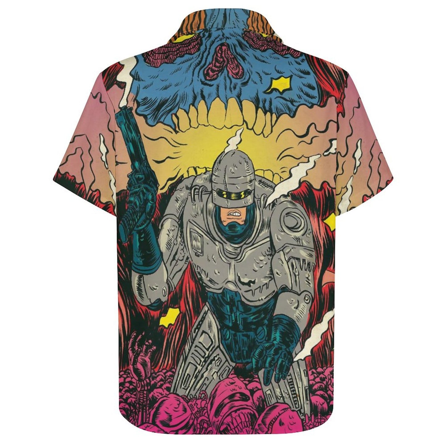 Men's Fashion Casual Printed Short Sleeve Shirts 2306104358