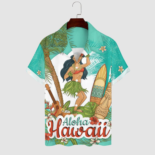 Men's Hawaiian Casual Short Sleeve Shirt 2305102991