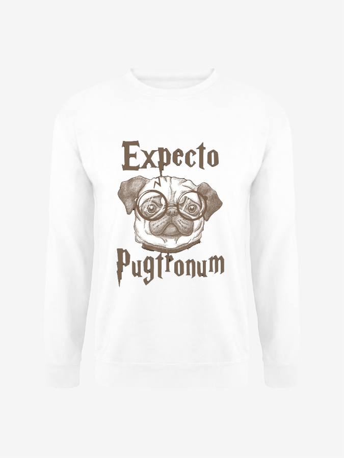 Unisex Round Neck Casual Printed Long Sleeve Sweatshirt