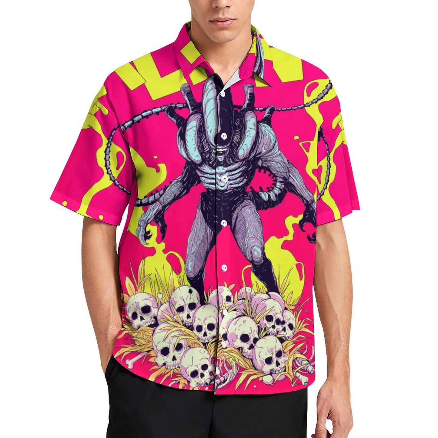 Men's Fashion Casual Printed Short Sleeve Shirts 2306104376